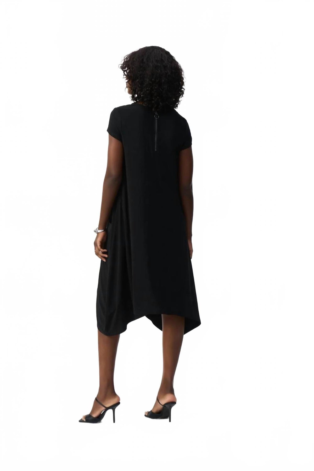 Vestido midi color negro