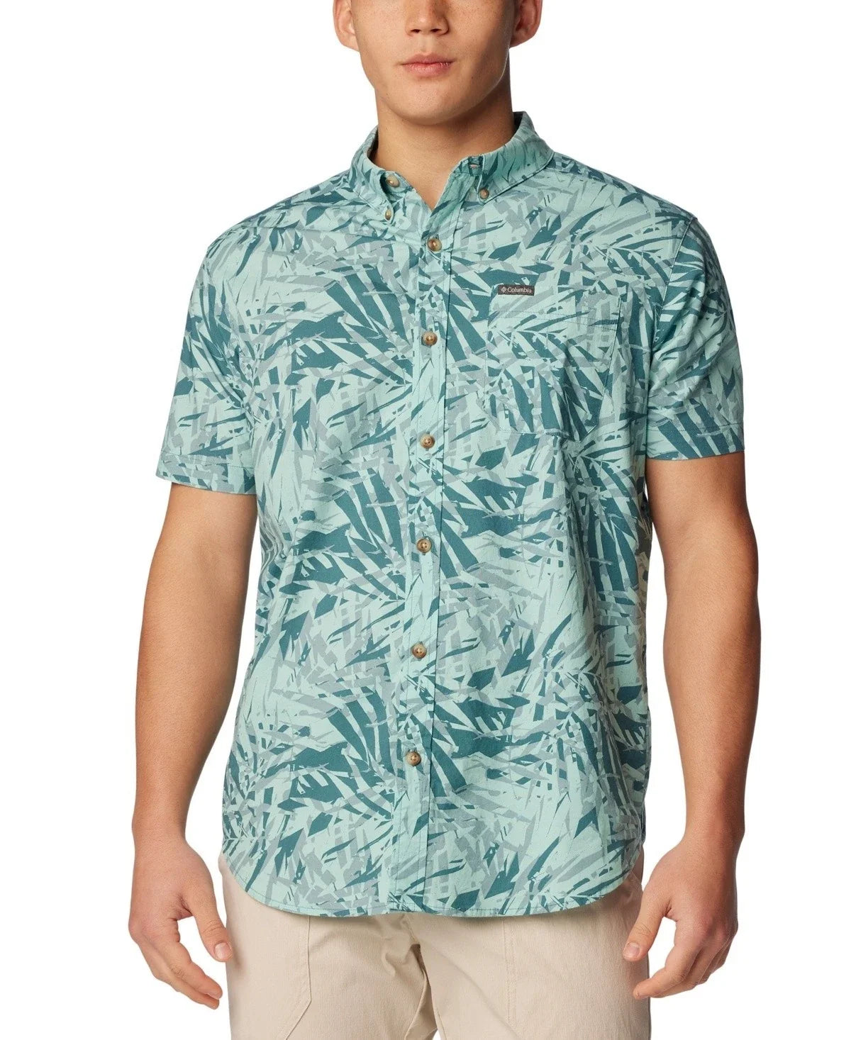 Camisa de hombre con estampado color azul