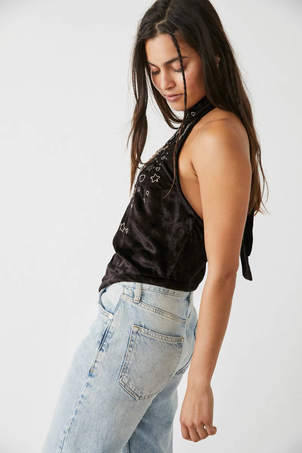 Top color negro