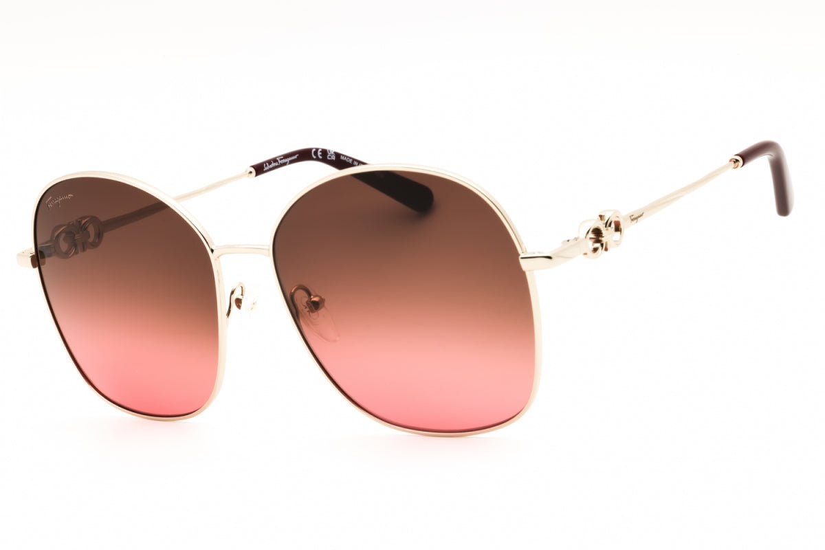 Gafas color café y rojo y dorado
