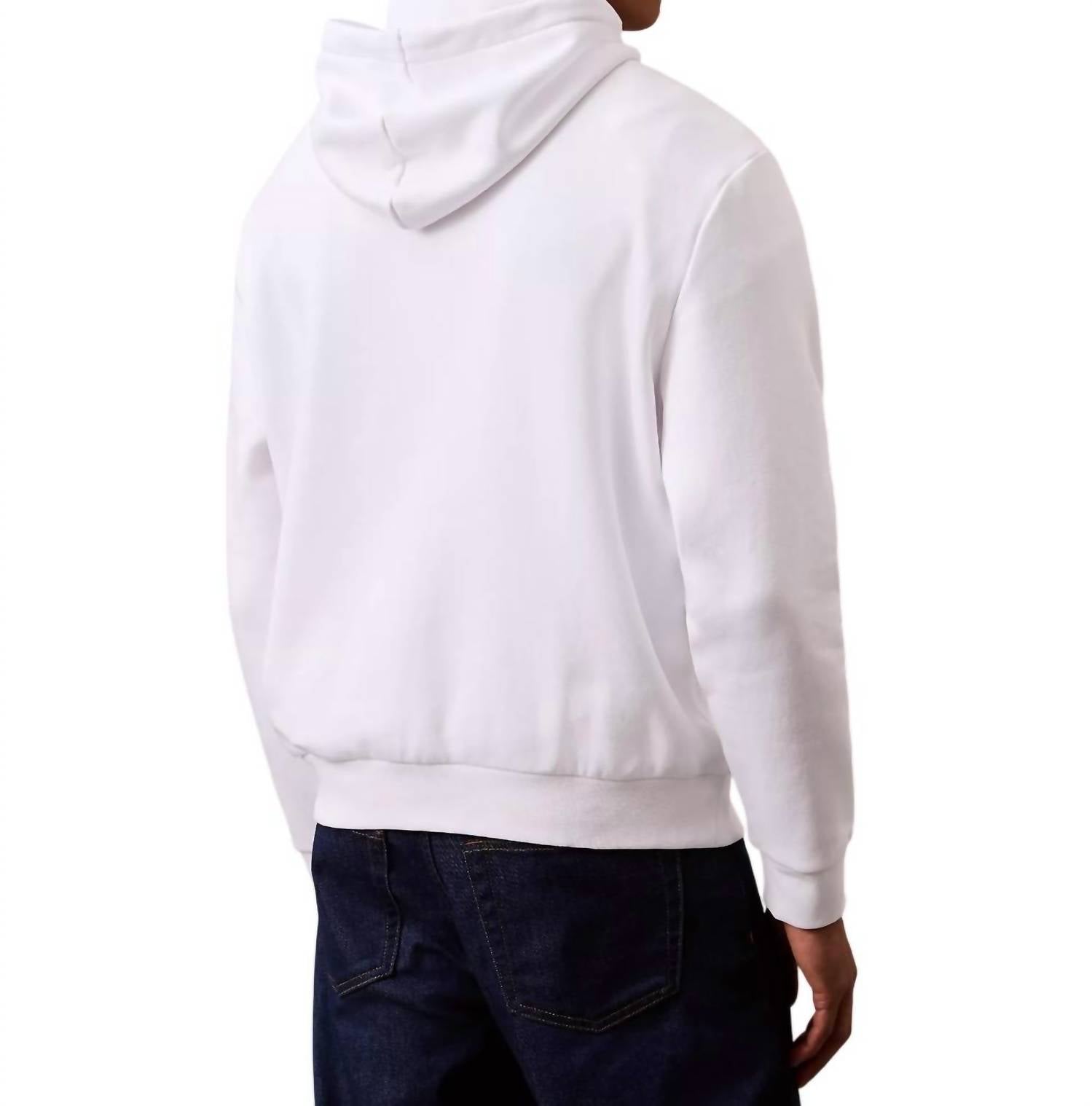 Buzo con capucha color blanco