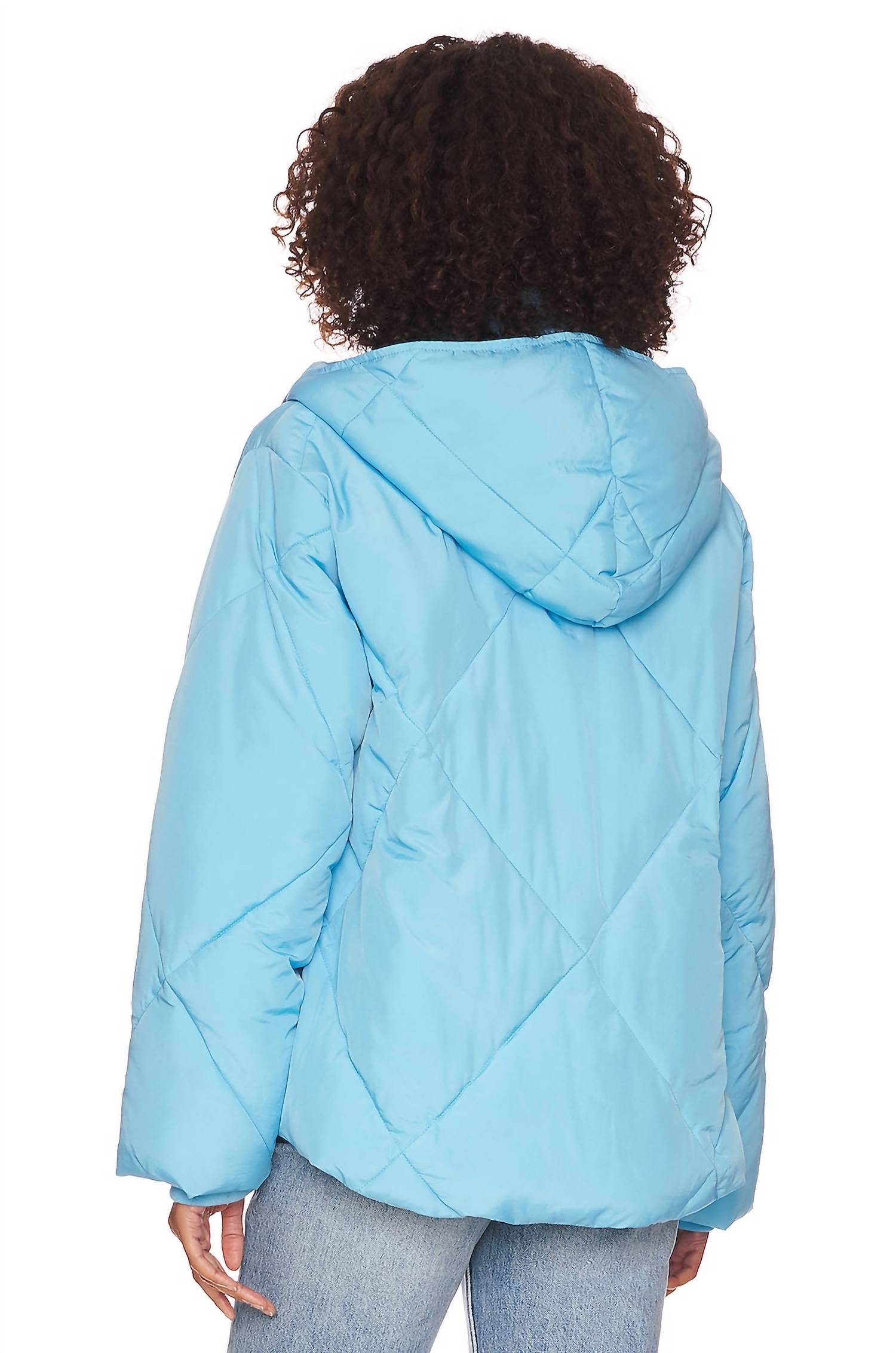 Chaqueta acolchada color azul