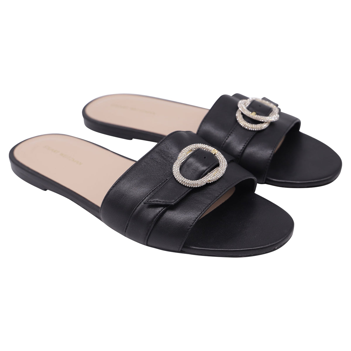 Sandalias de cuero color negro