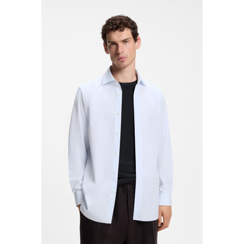 Camisa de algodón de corte ajustado