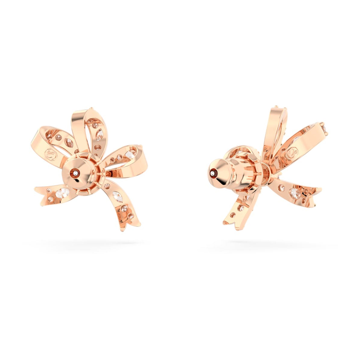 Aretes color oro rosa y blanco