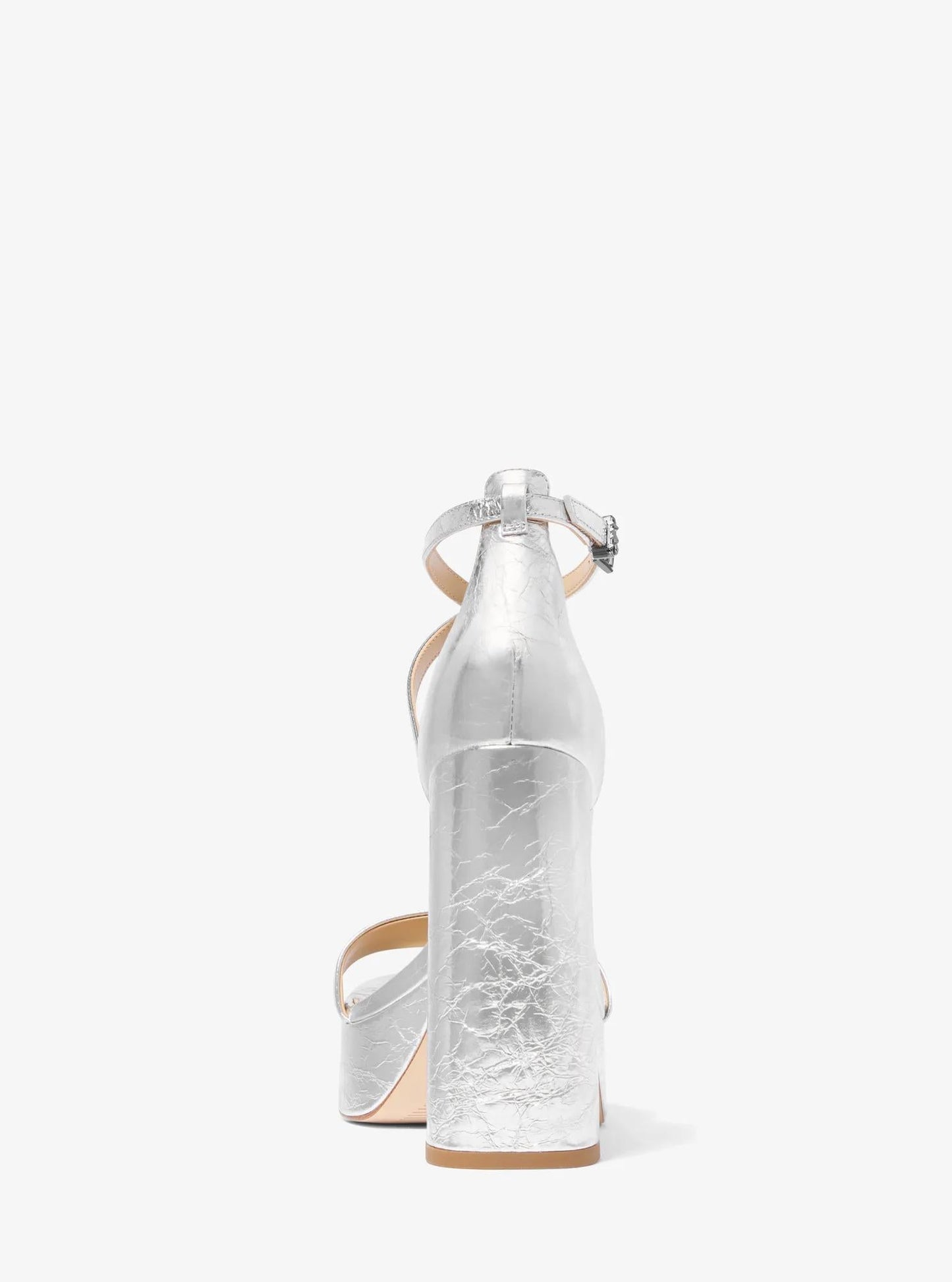 Camiseta sin mangas de cuero con plataforma