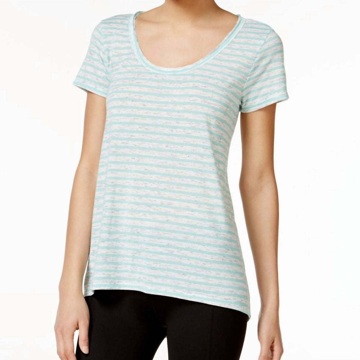 Top a rayas color verde