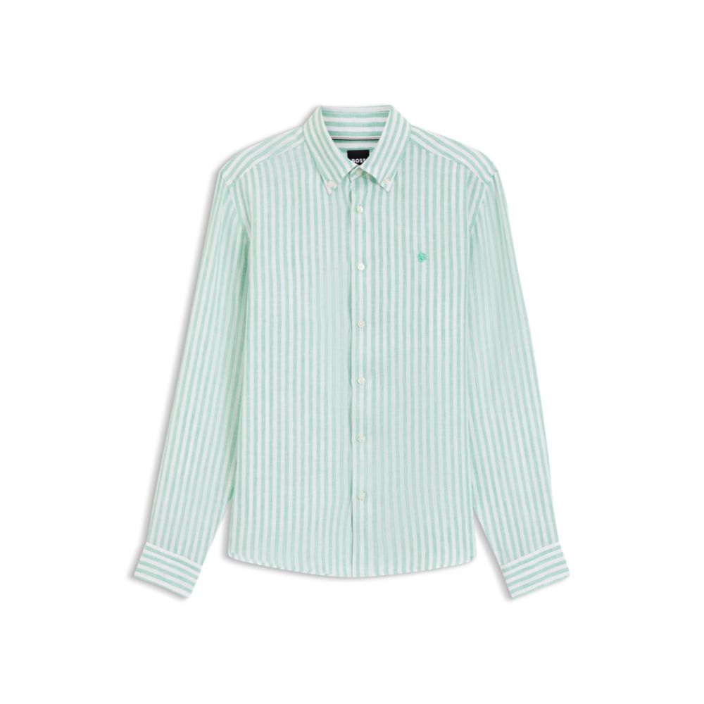 Camisa de lino a rayas