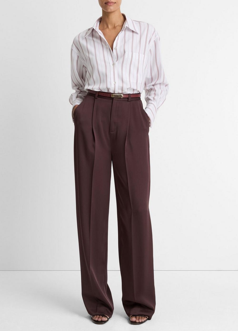 Camisa de corte amplio a rayas