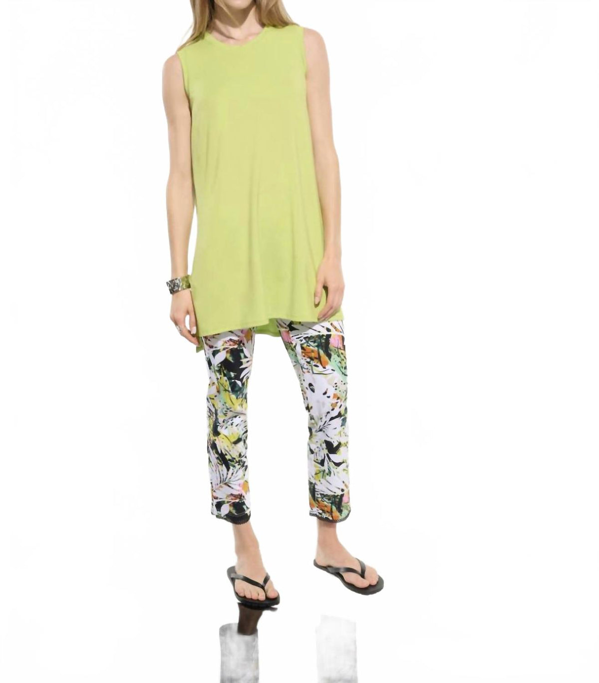 Pantalón con estampado floral