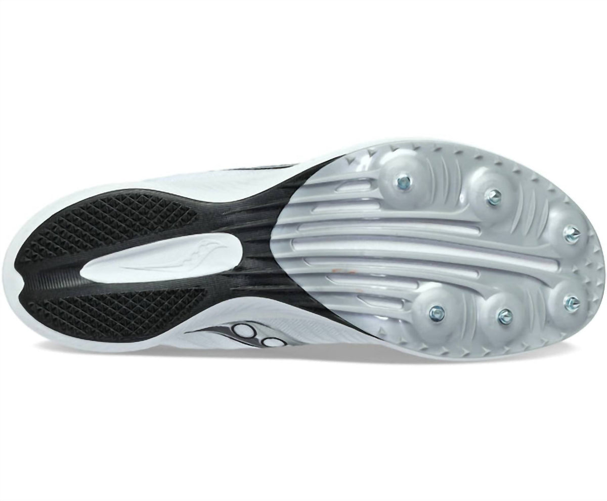 Zapatos de hombre color blanco y plateado