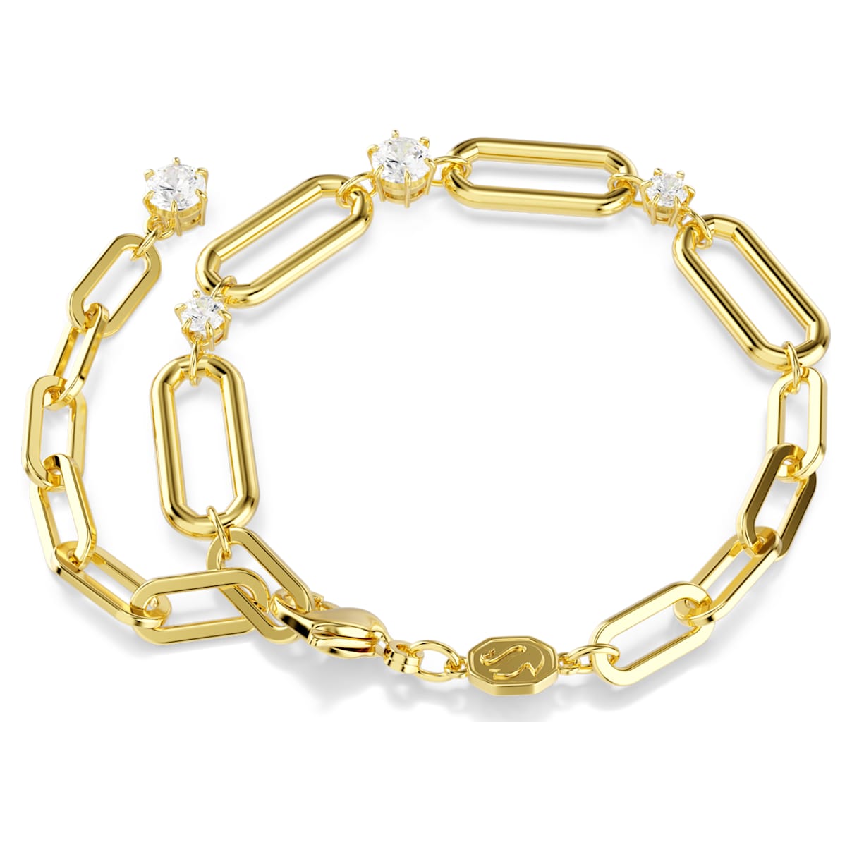 Pulsera color blanco y dorado