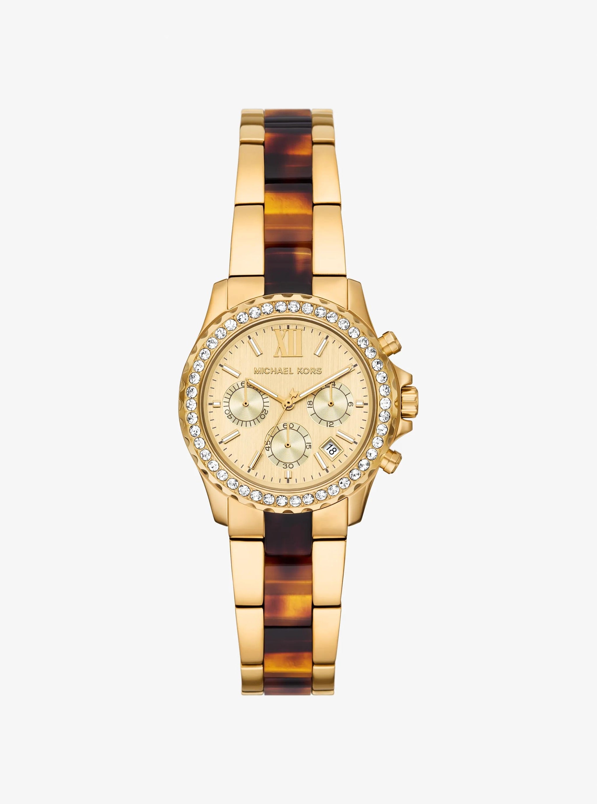 Reloj de acetato color dorado
