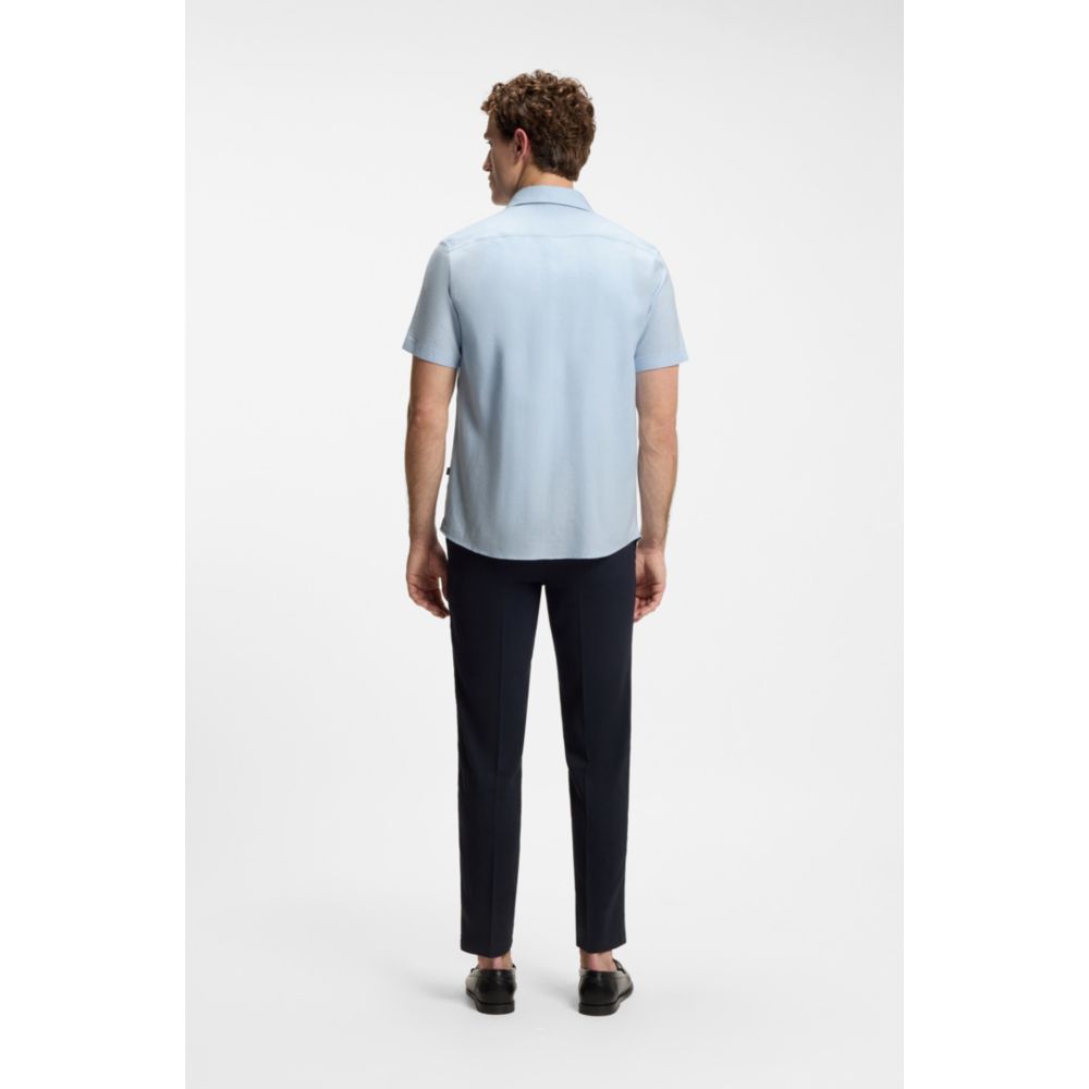 Camisa de lino de corte ajustado