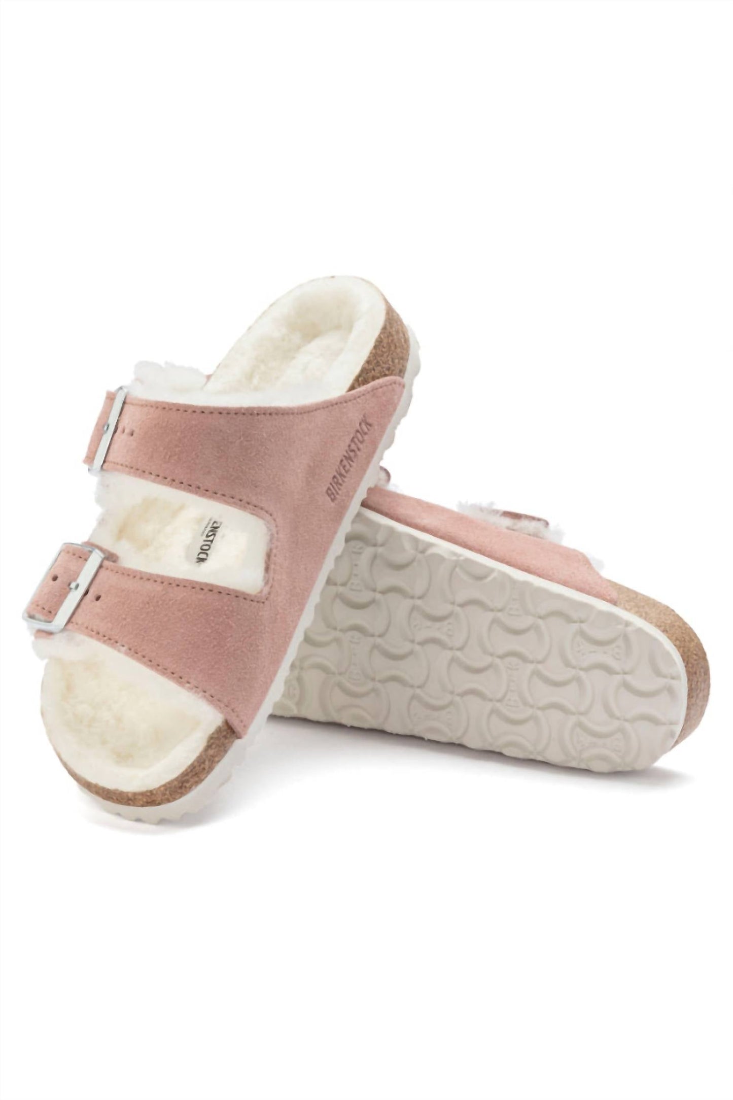 Sandalias de mujer de gamuza color rosado