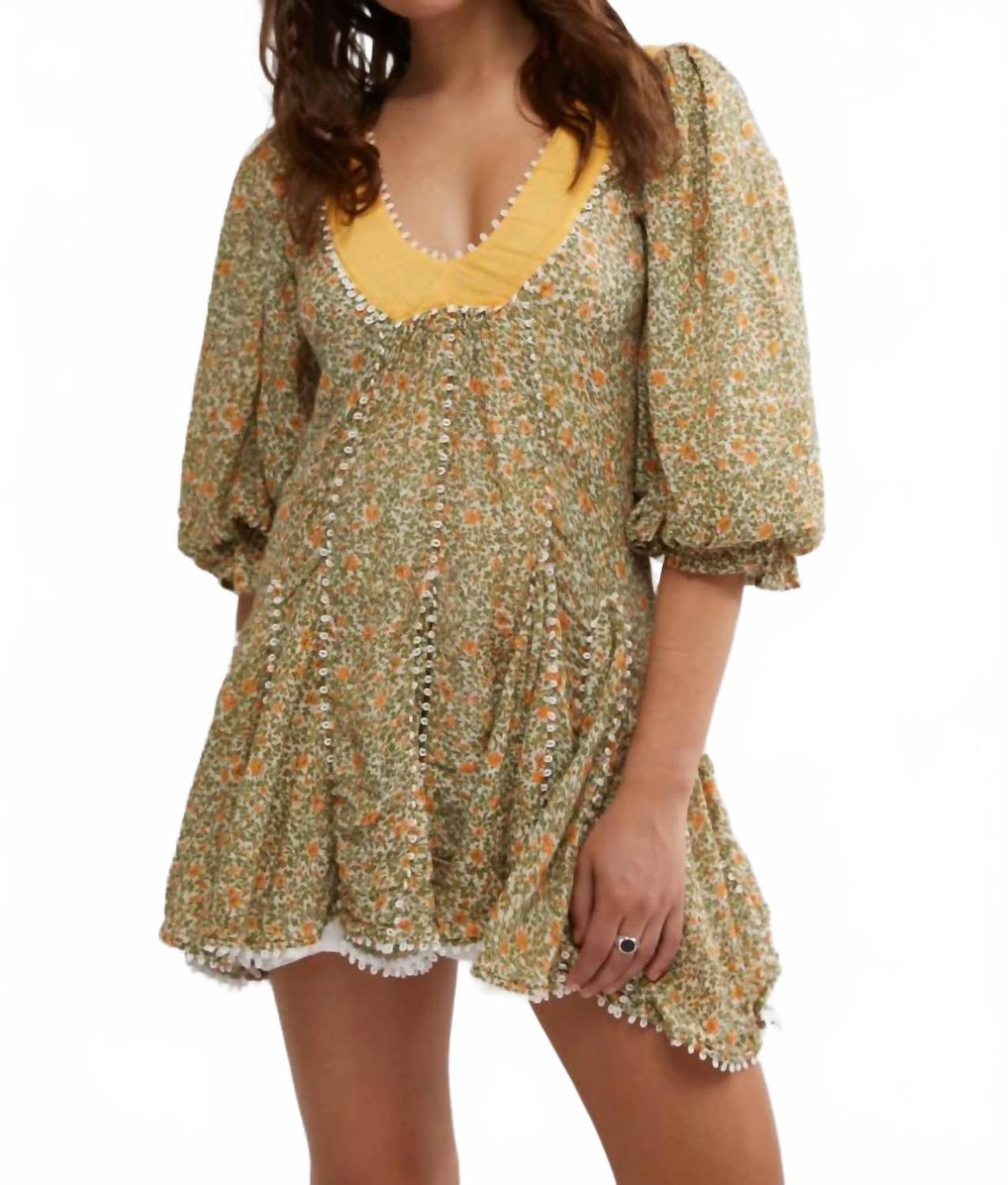 Vestido corto color blanco