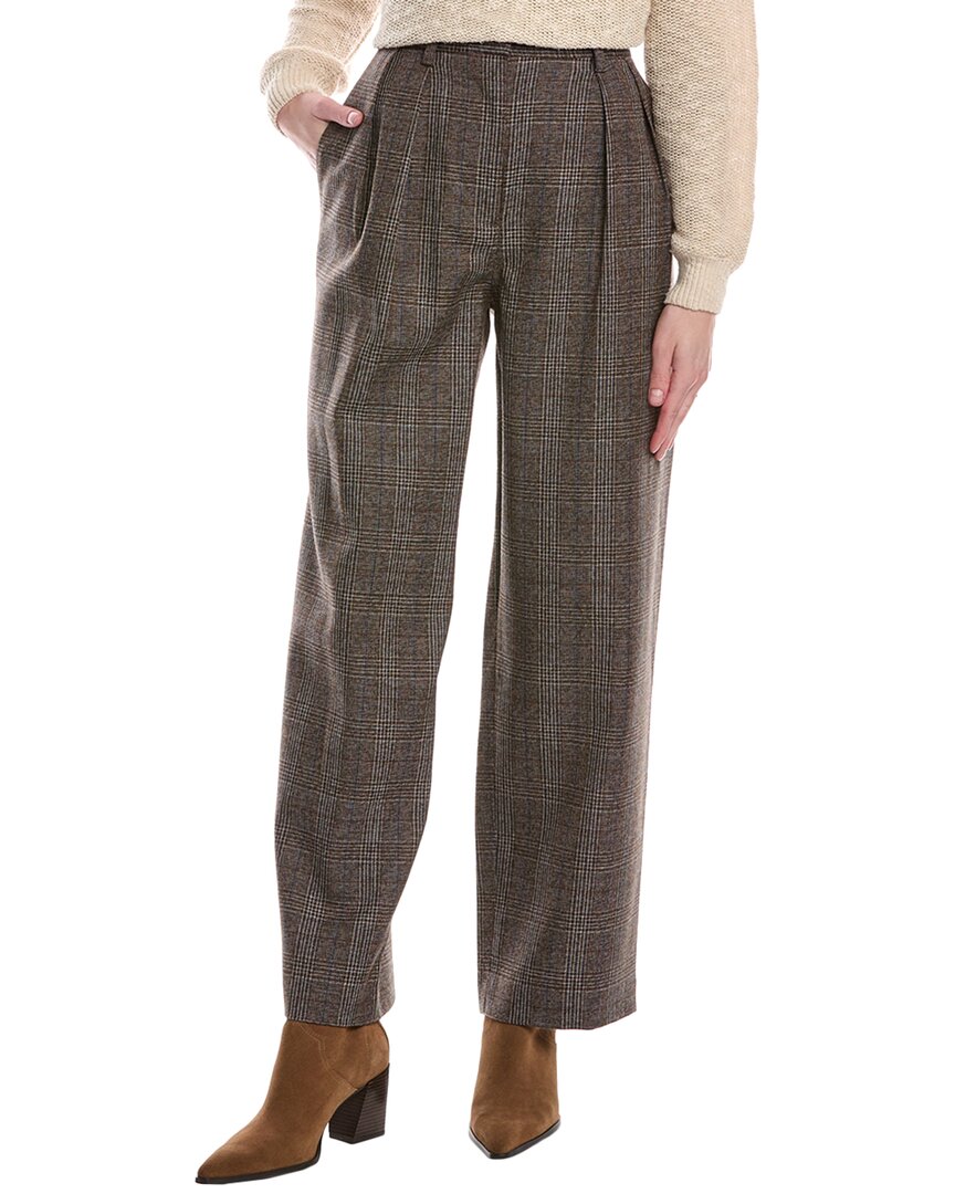 Pantalón de lana a cuadros