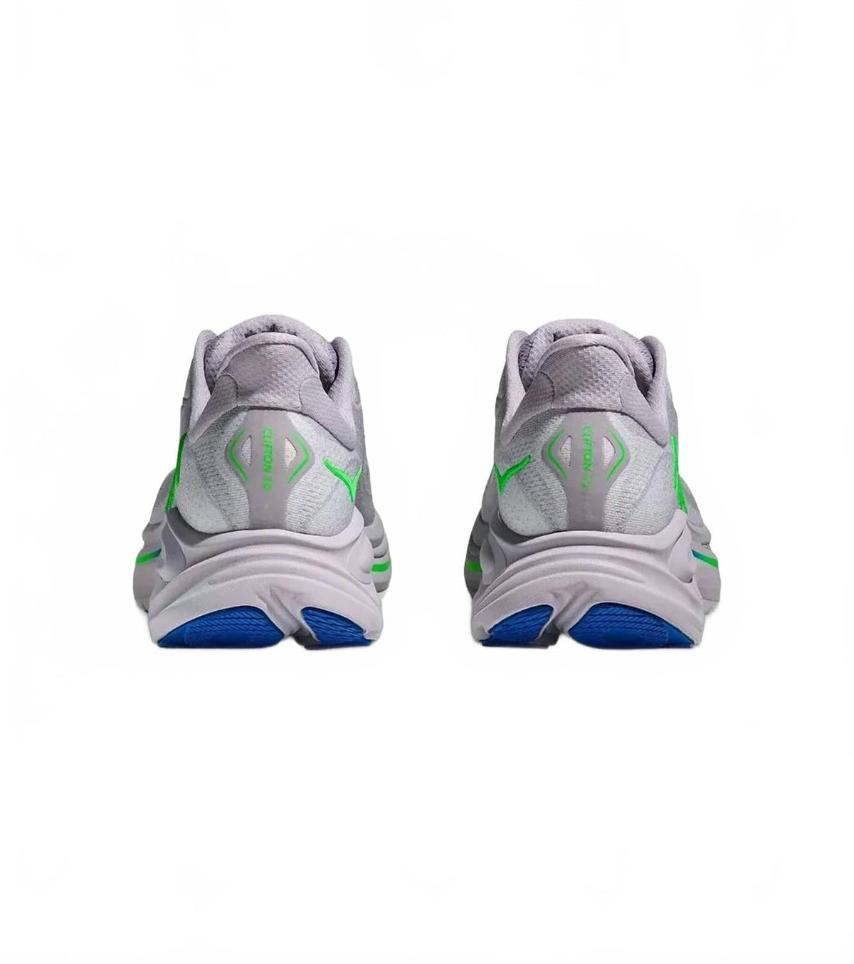 Tenis para correr de hombre color gris y verde