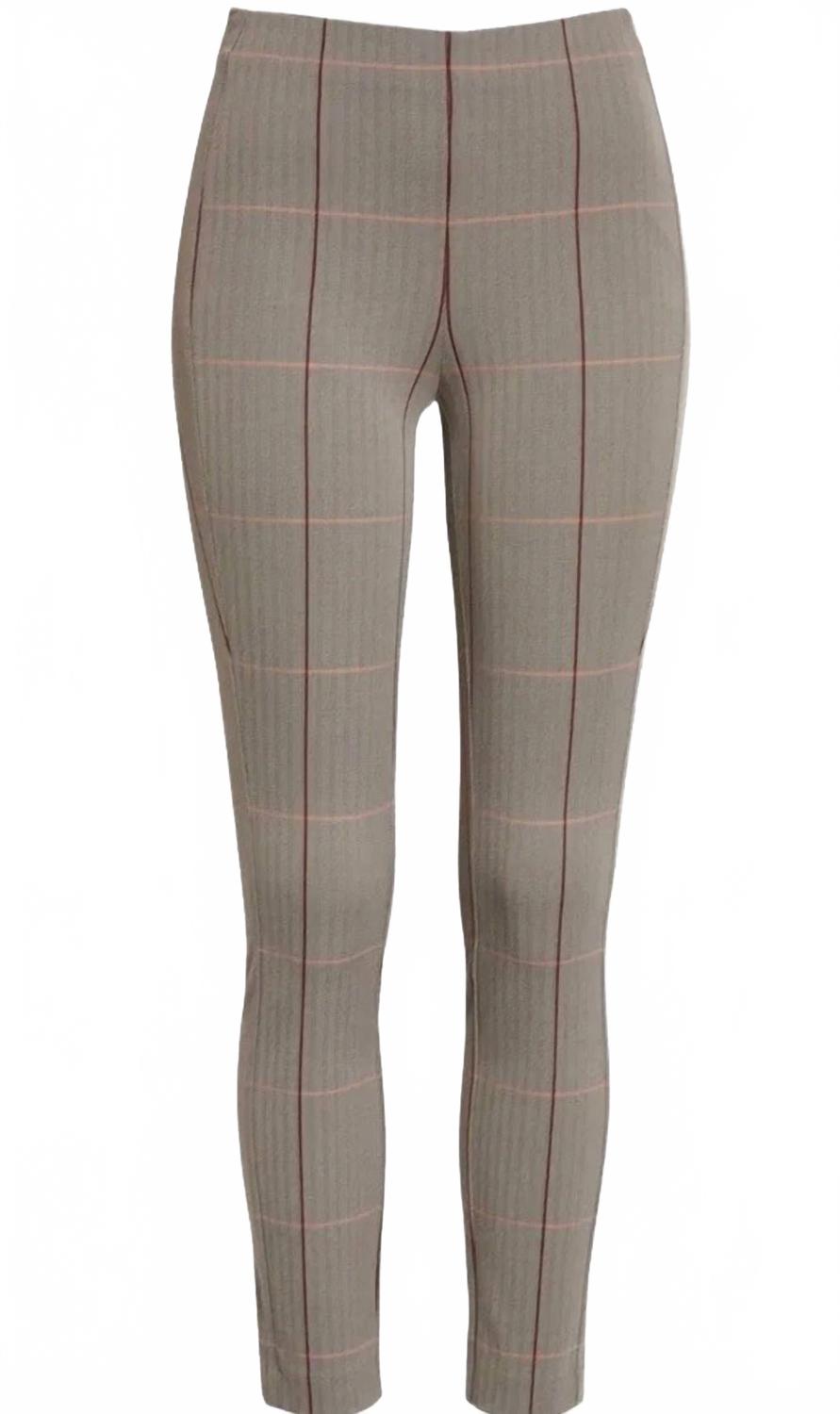 Pantalón a cuadros color gris