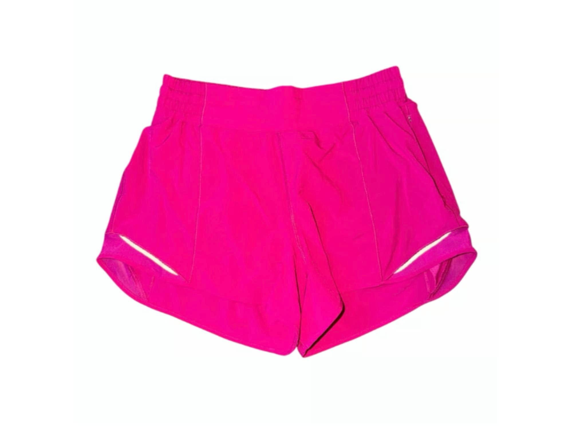Short de tiro alto color rosado