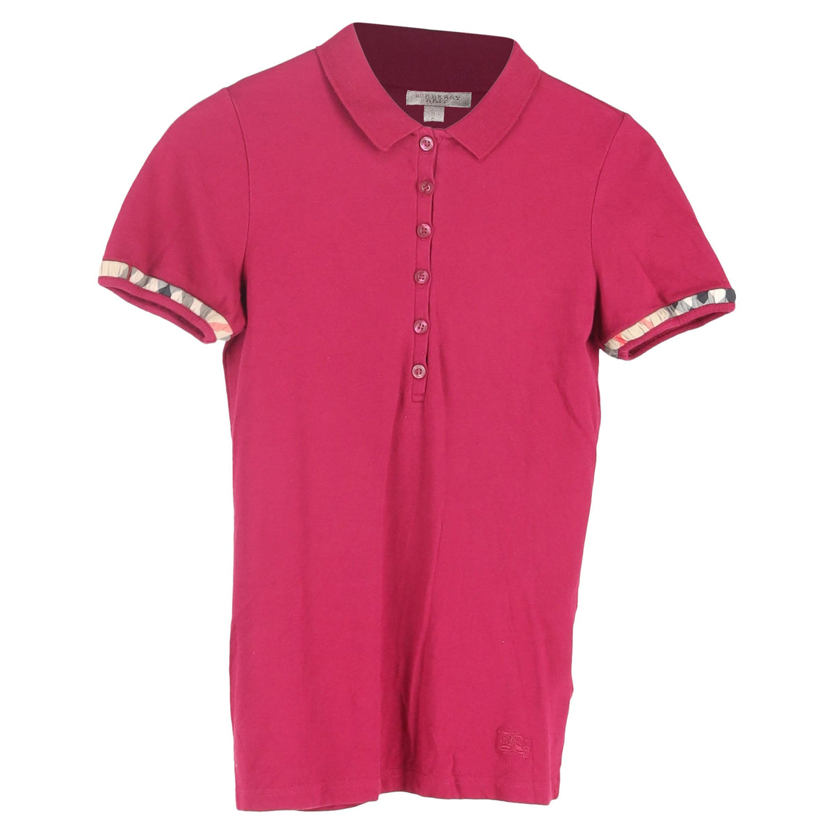 Polo de algodón color rojo y violeta