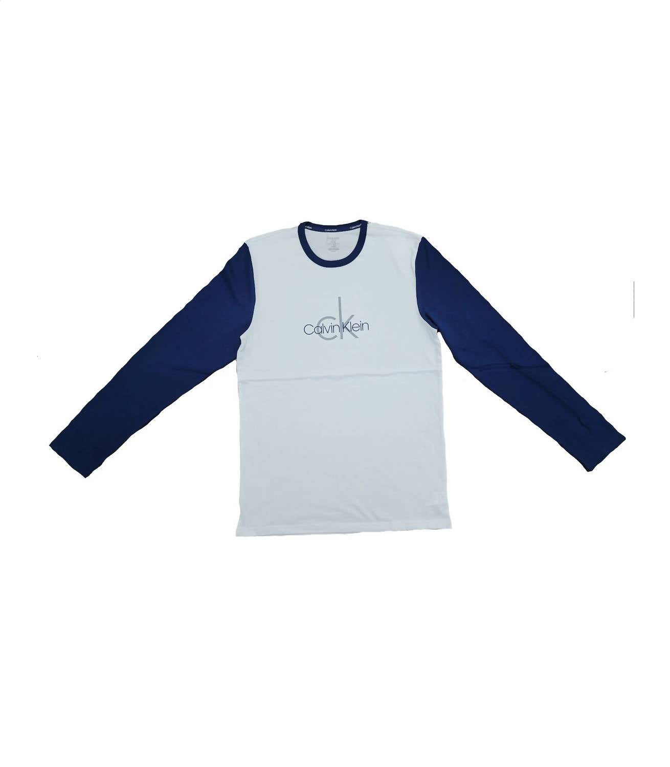 Pijama de hombre color blanco y azul