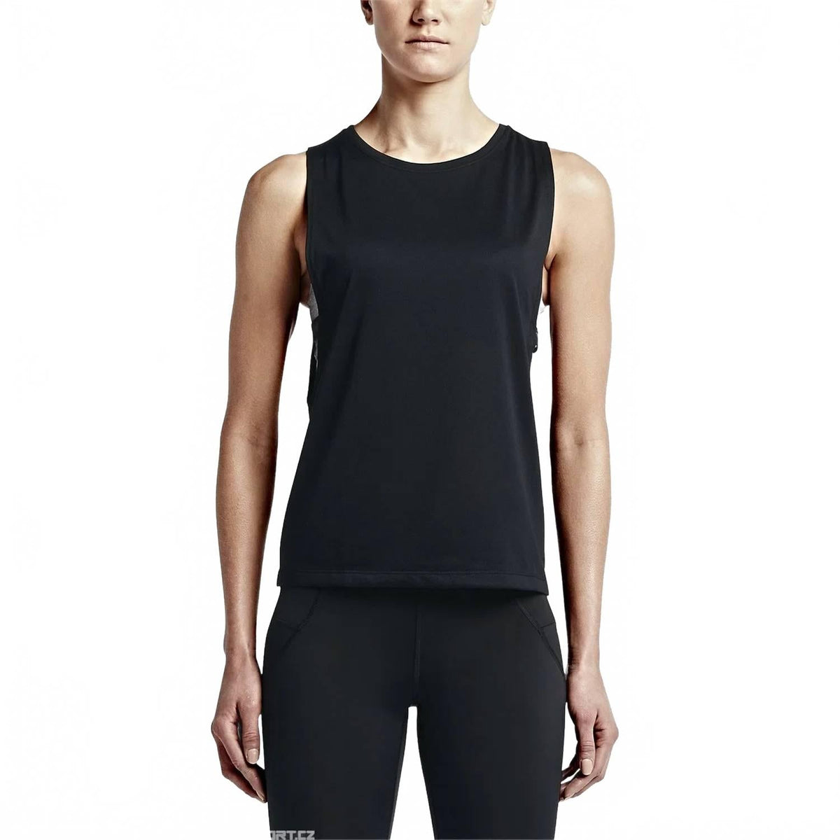 Camiseta sin mangas de mujer color negro