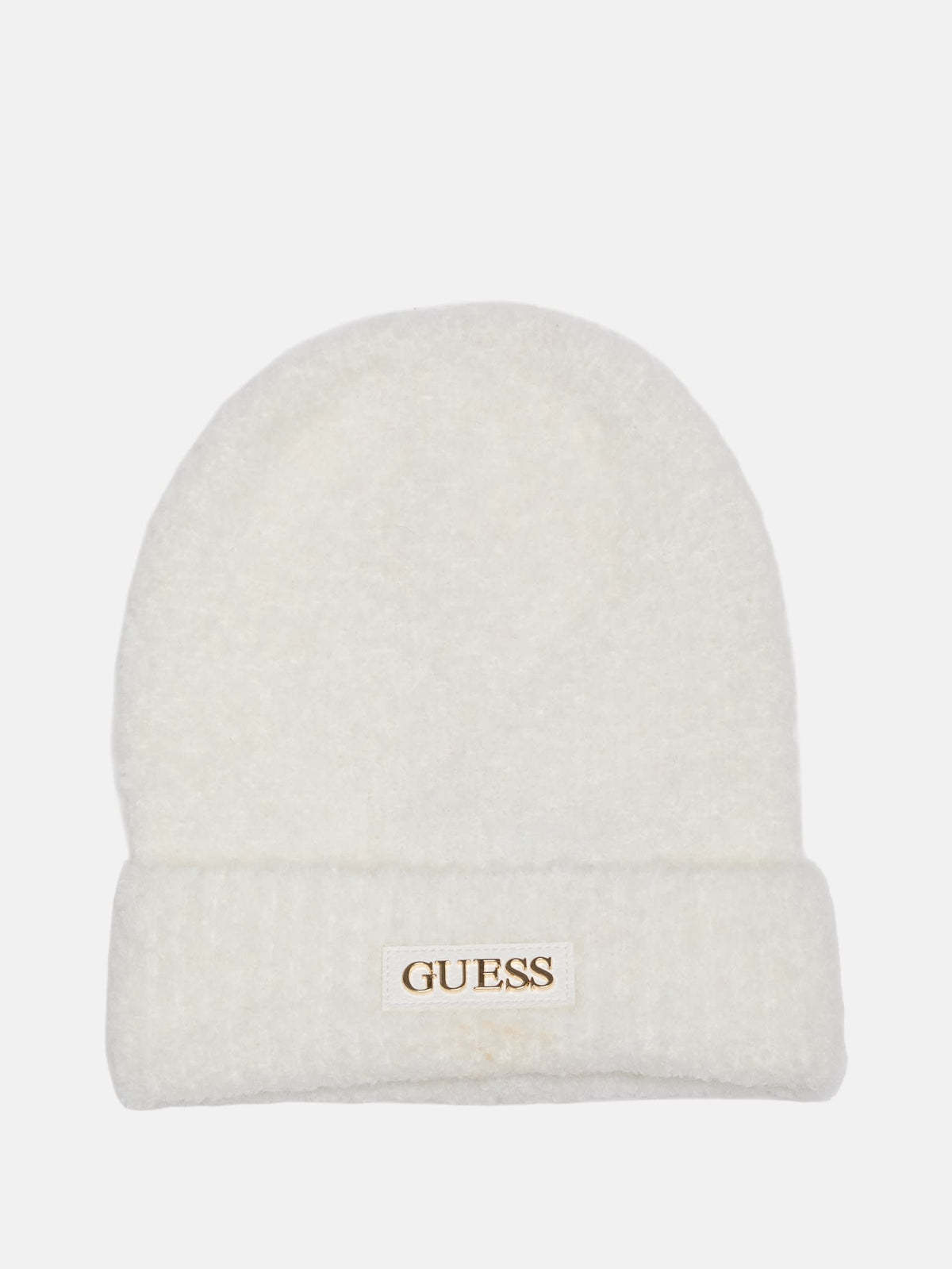Gorro tejido de efecto cuero