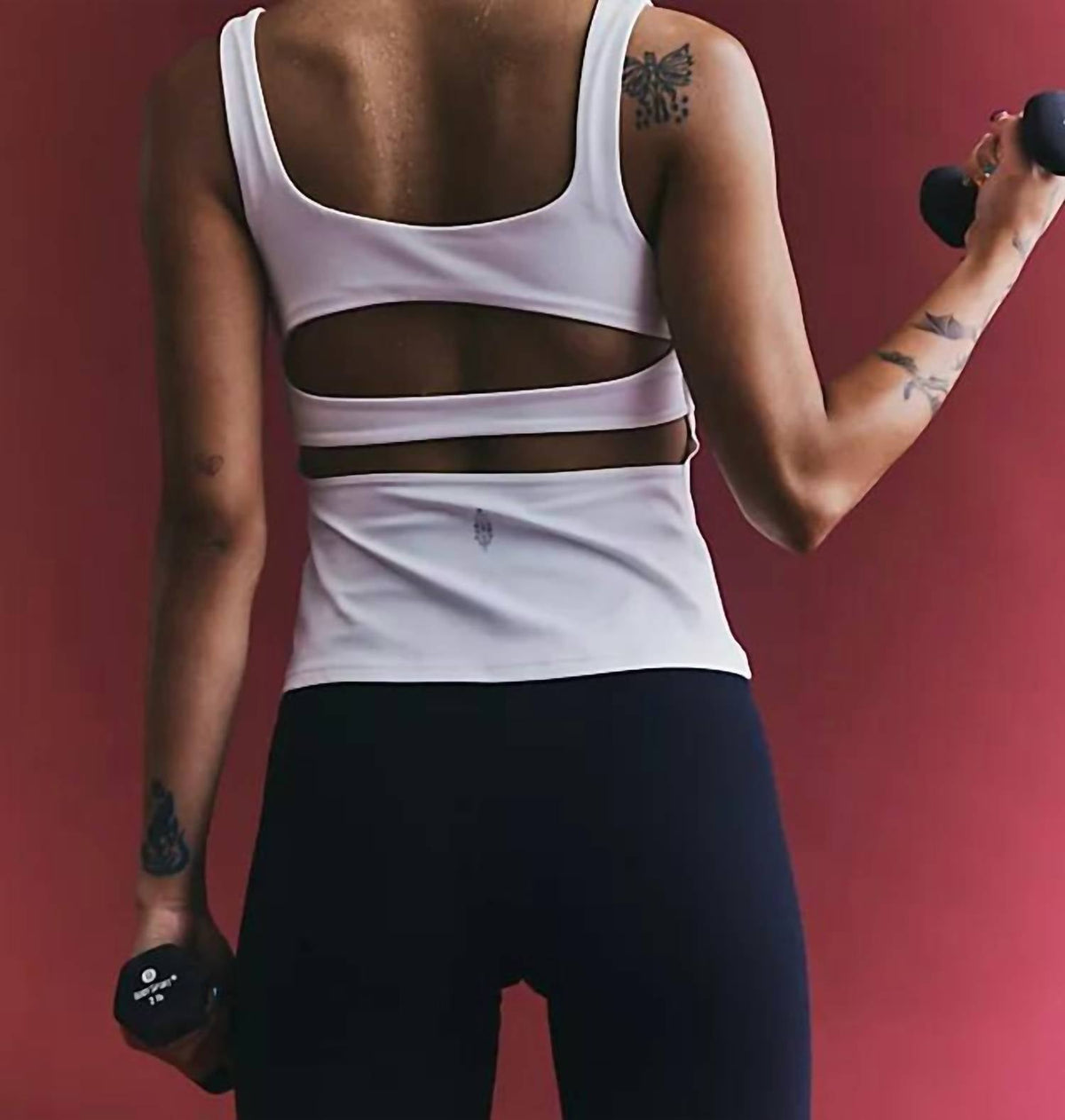 Camiseta sin mangas color blanco