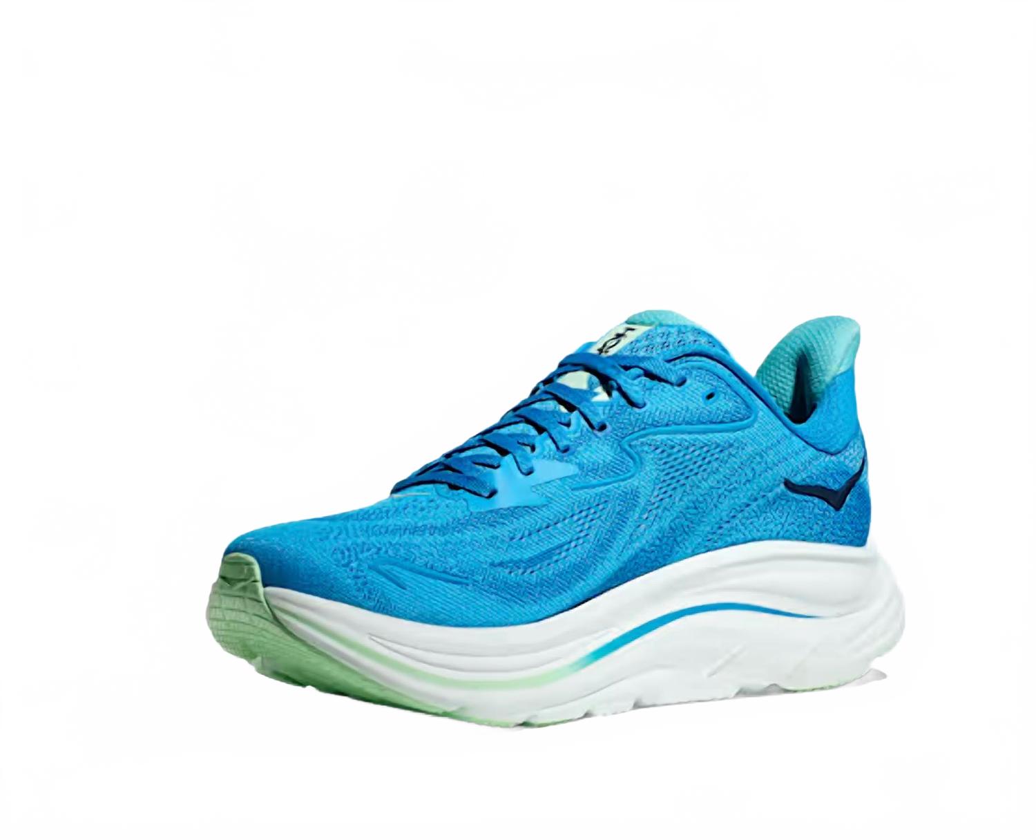Tenis para correr de hombre color blanco y azul