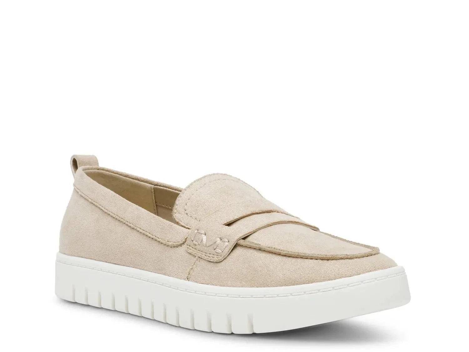Mocasines de mujer sin cordones color dorado