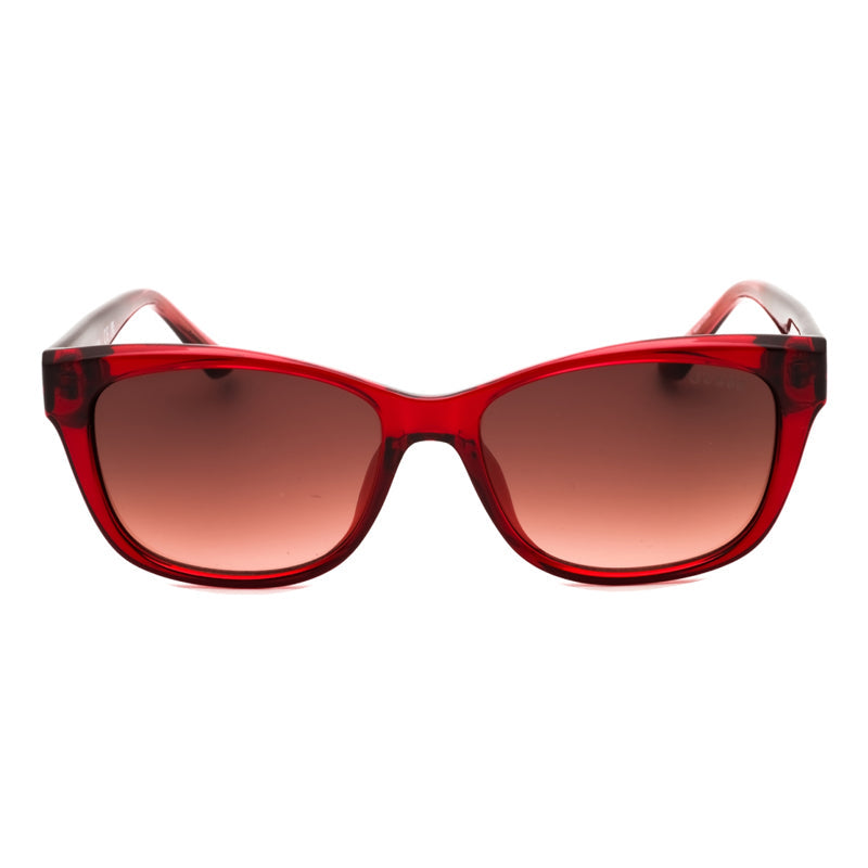 Gafas color café y rojo