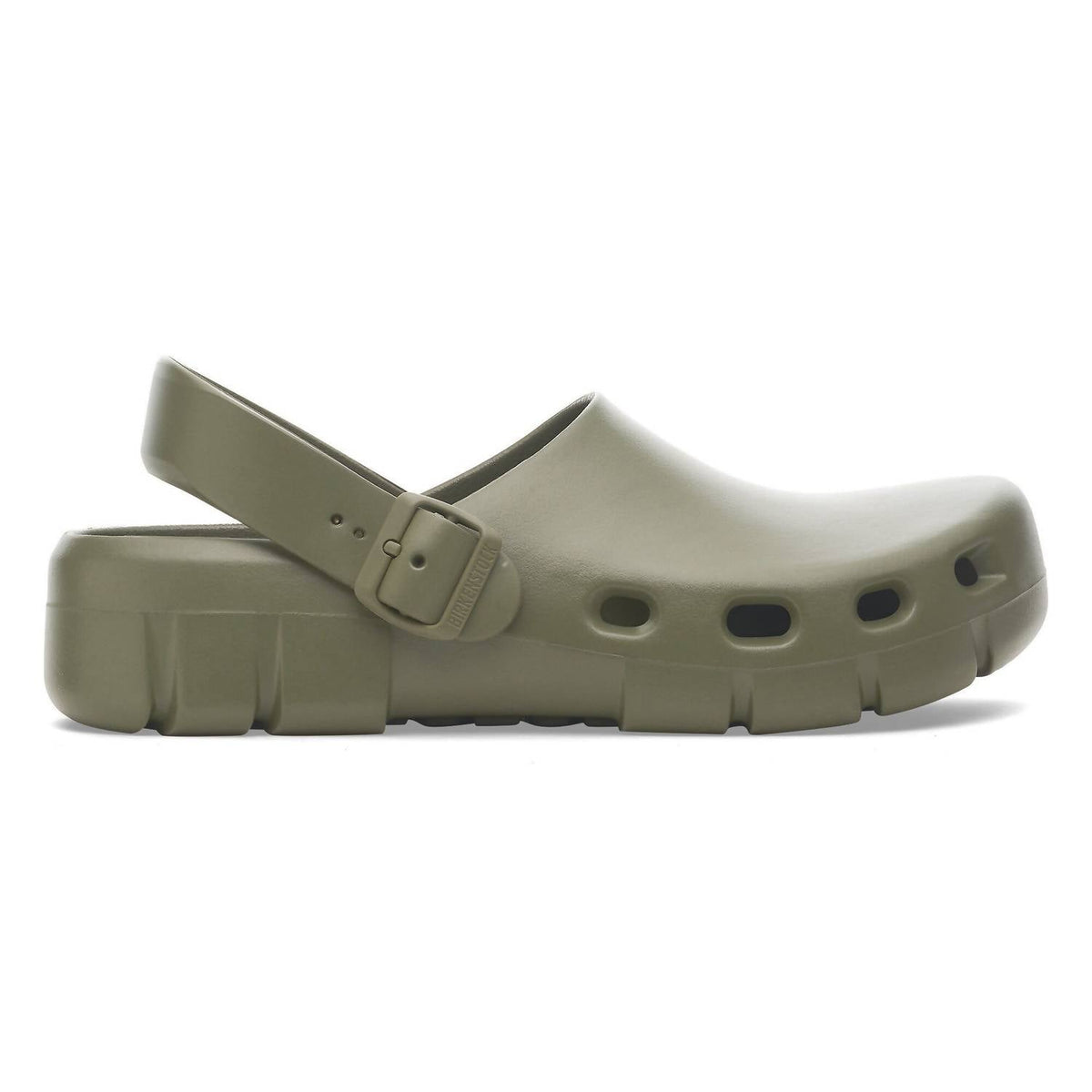 Zuecos de mujer color caqui