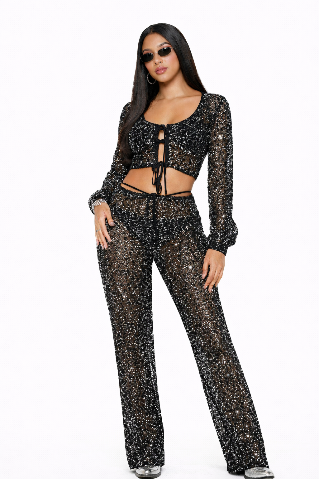 Pantalón con lentejuelas