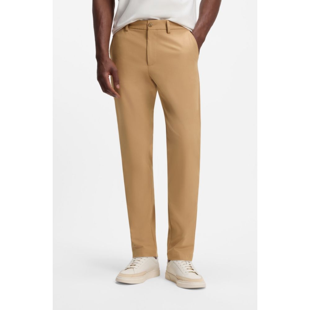 Pantalón de mezcla de algodón de corte ajustado