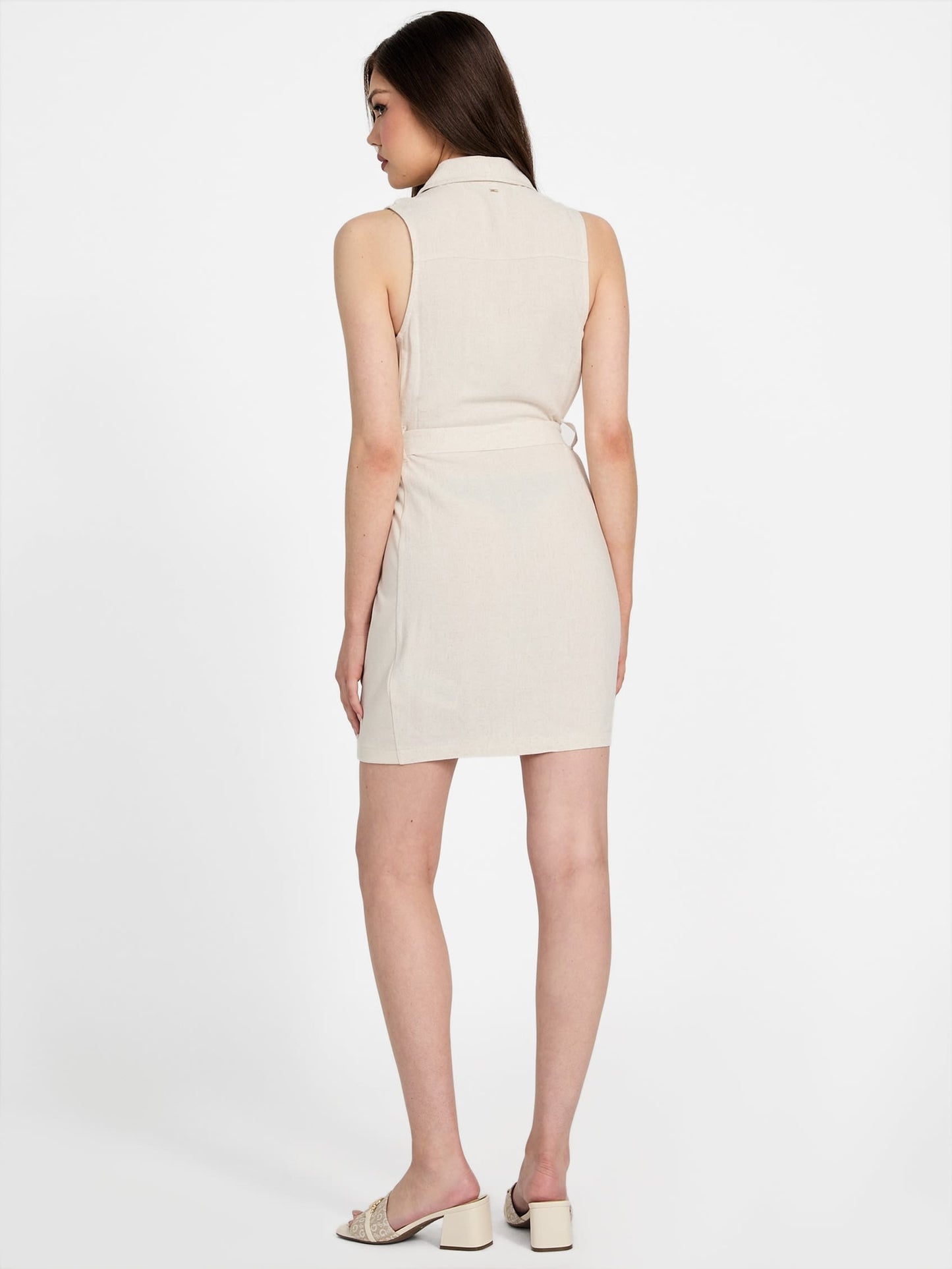 Vestido de mezcla de lino