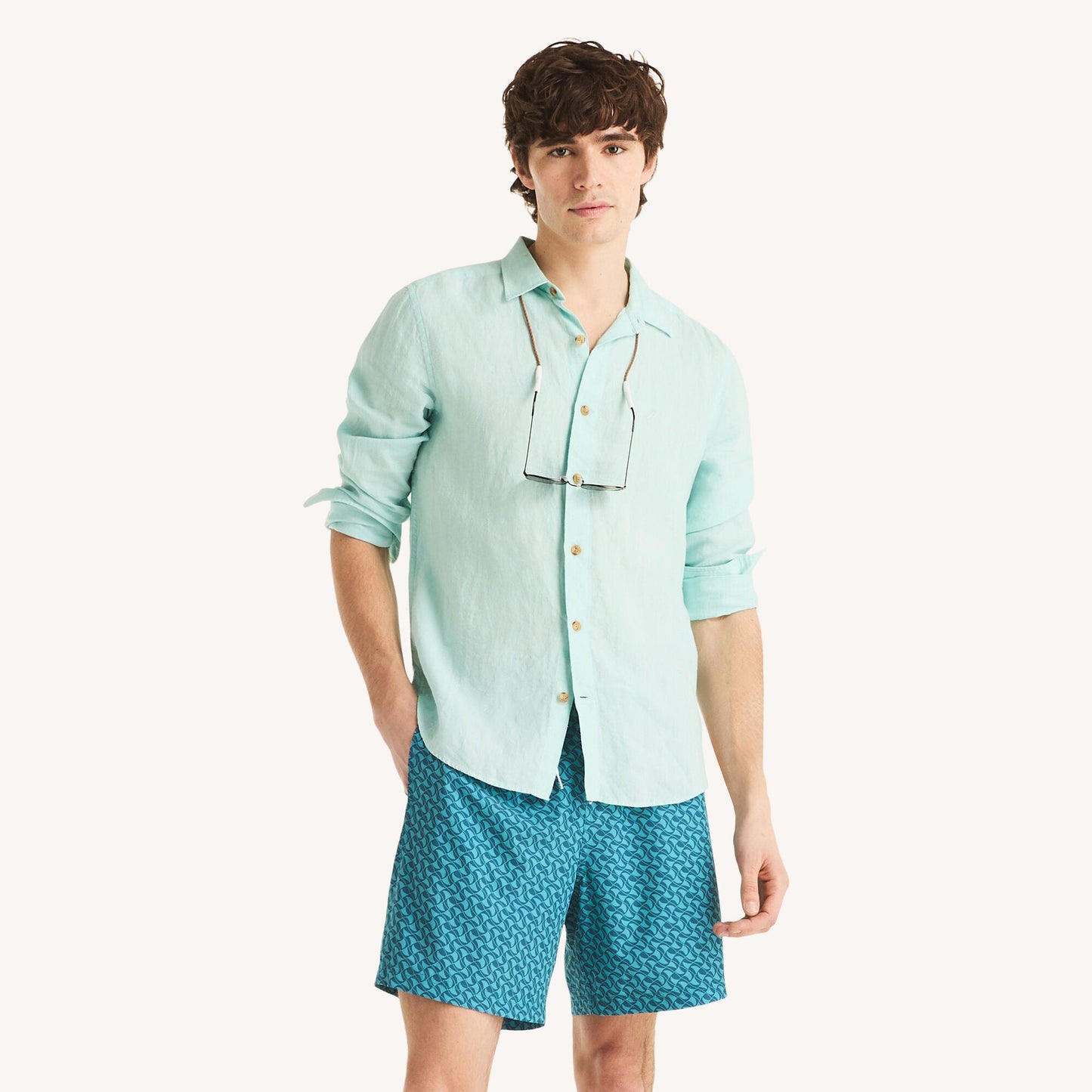 Vestido de baño de hombre con estampado