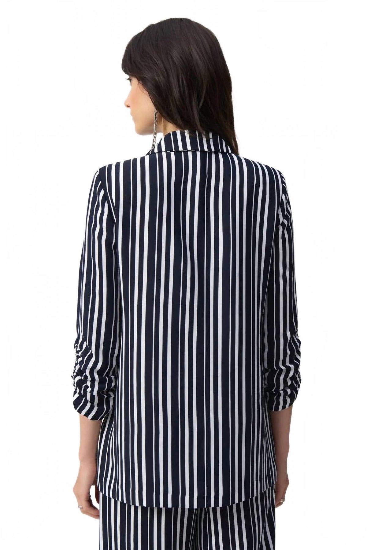 Blazer a rayas color azul