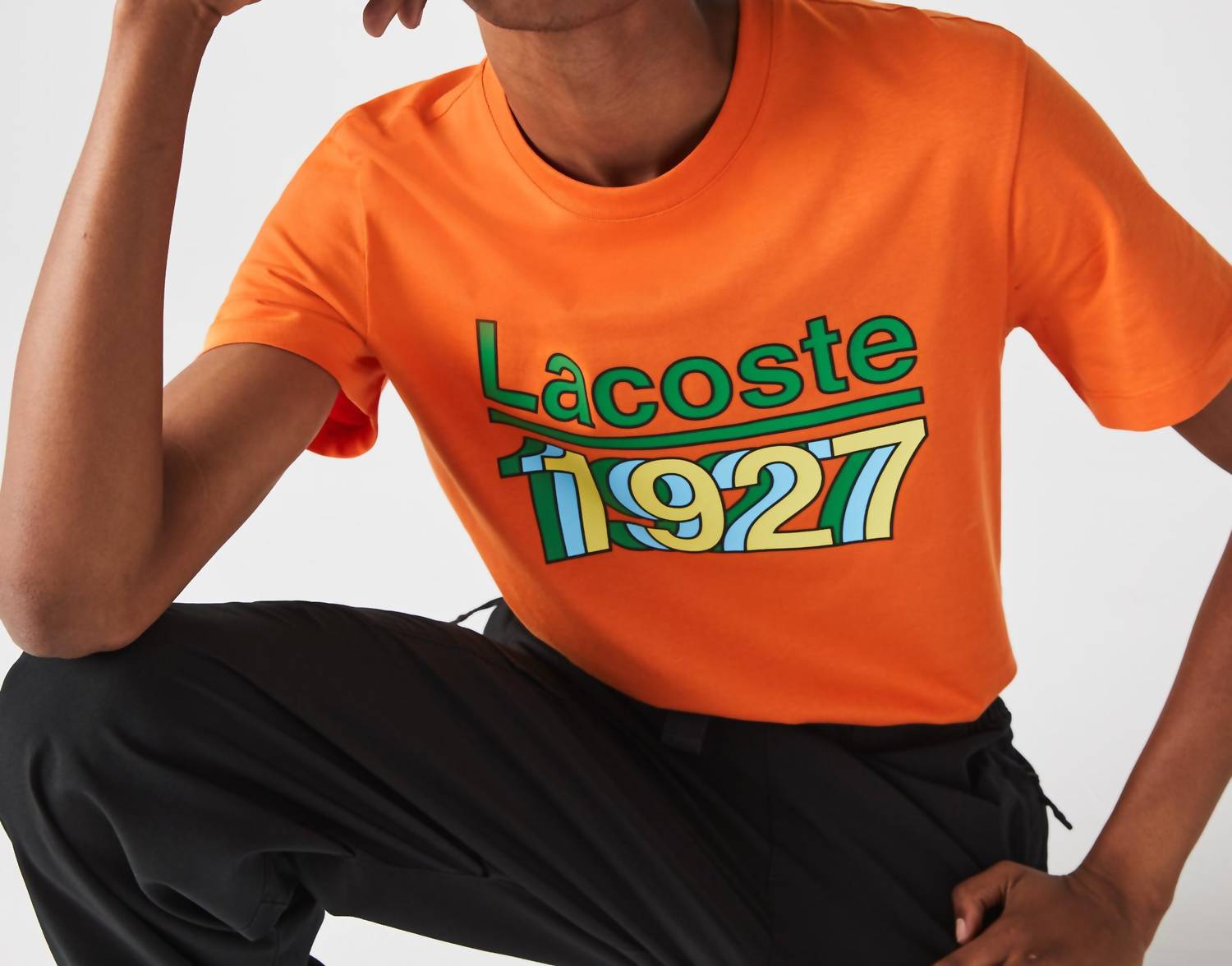 Camiseta de hombre color naranja