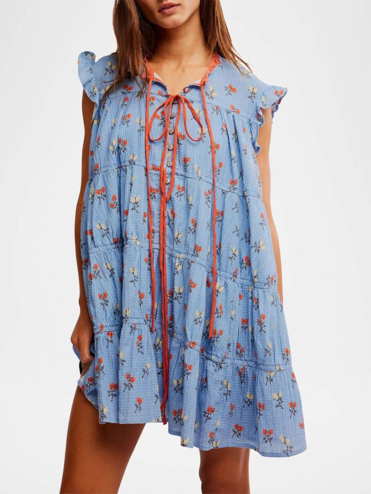 Vestido corto color azul