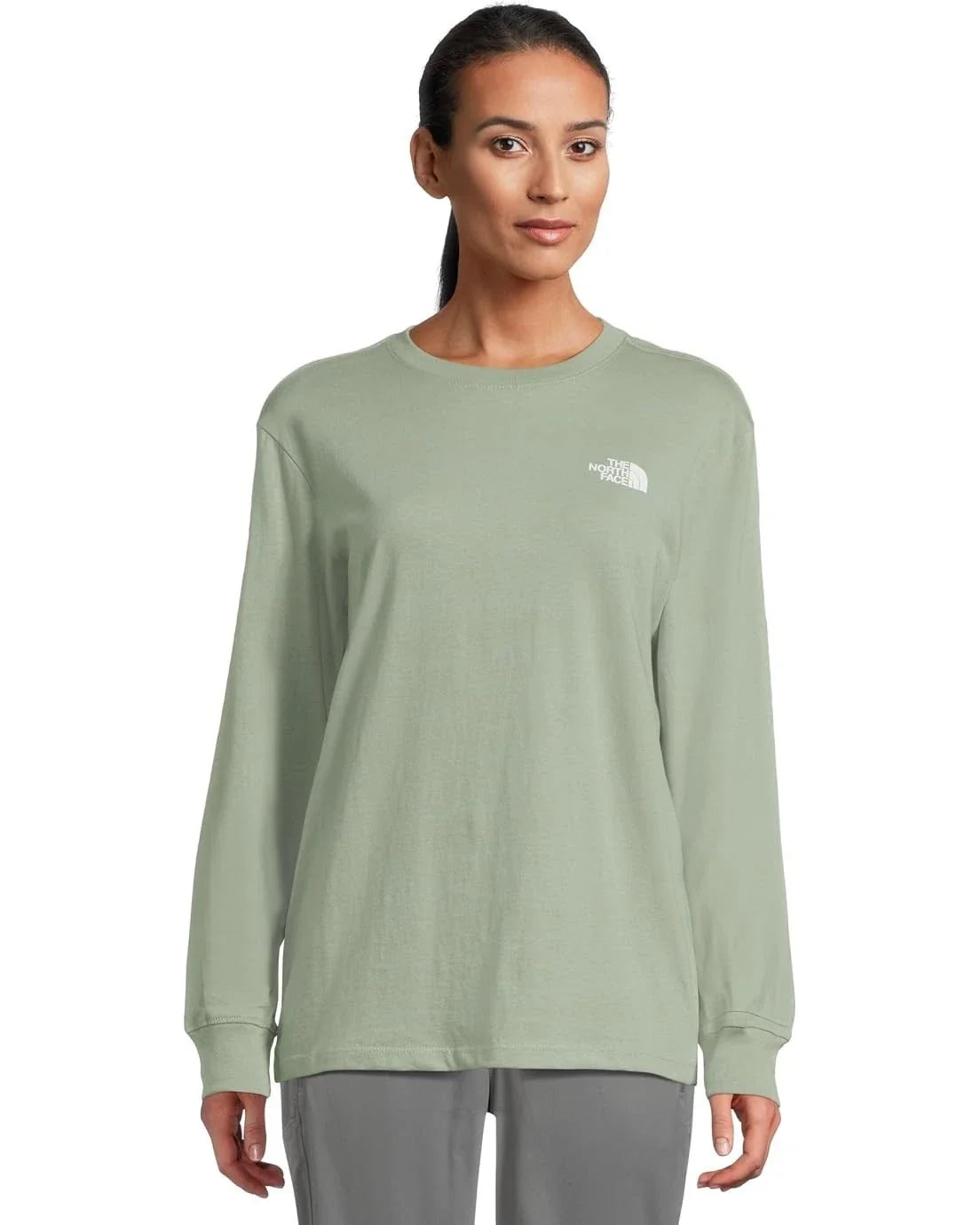Suéter de mujer con estampado floral color verde