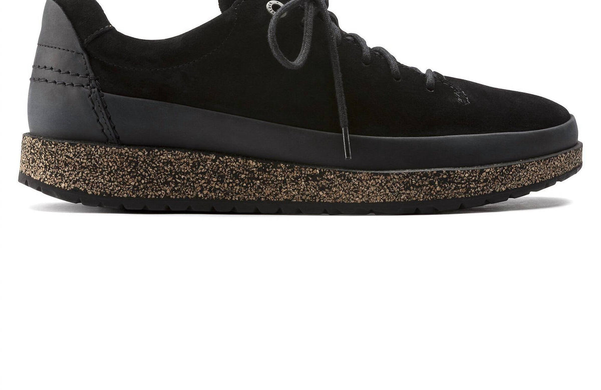 Tenis unisex de cuero color negro