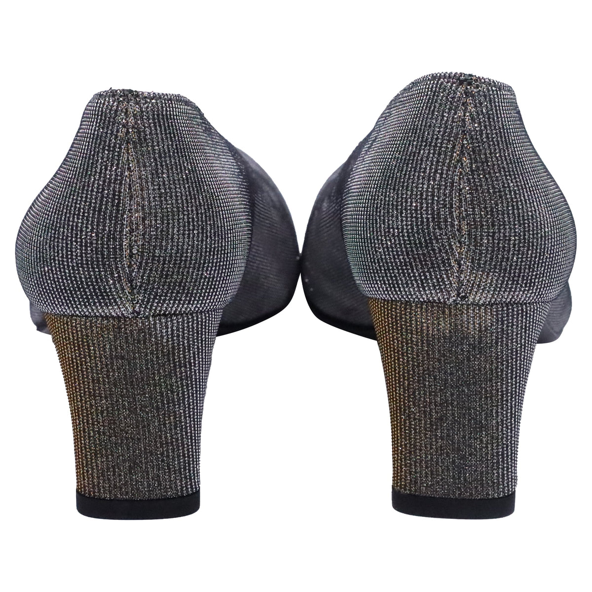 Tacones color plateado