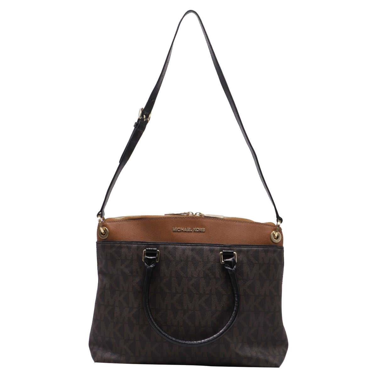 Bolso de cuero color café
