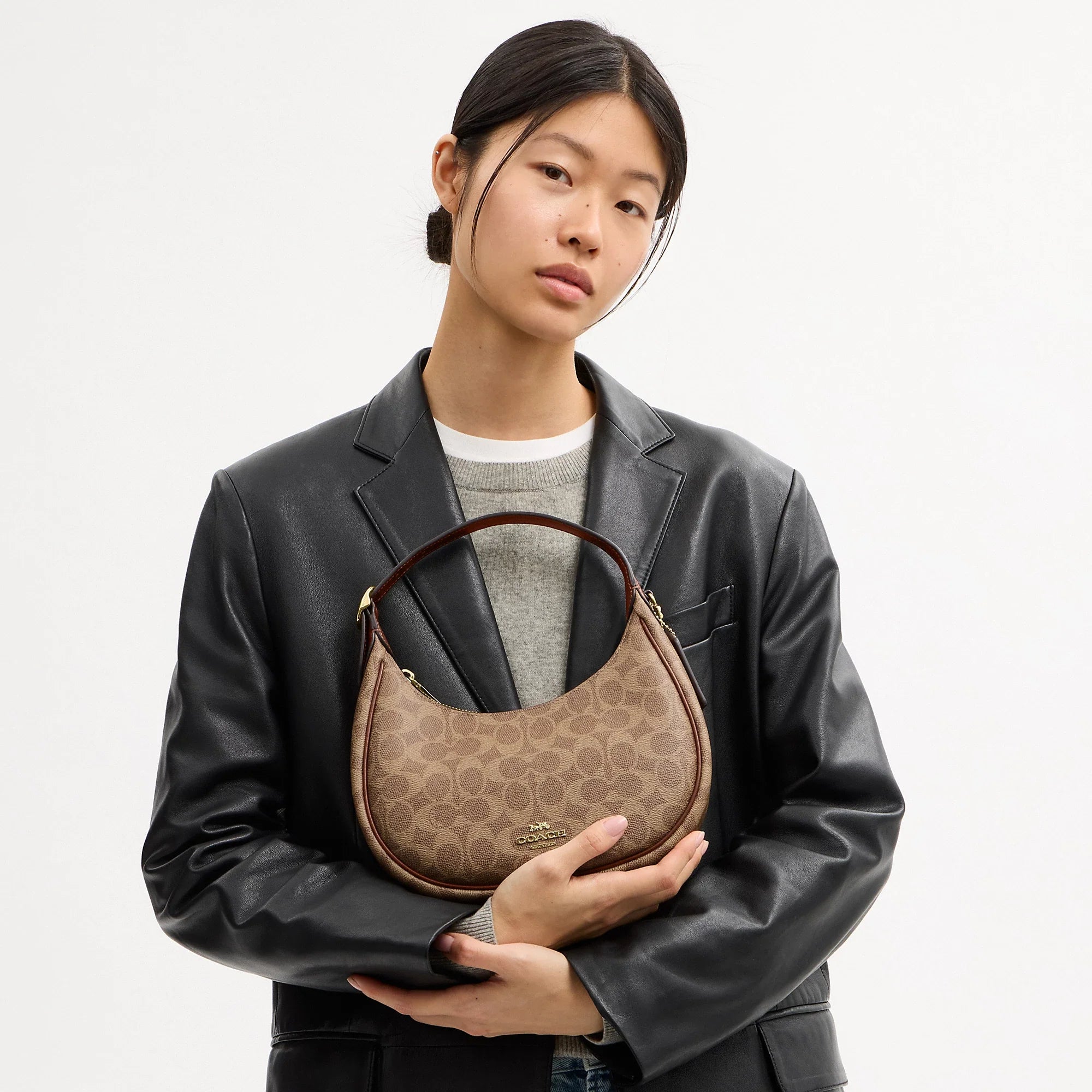 Bolso de hombro de lona