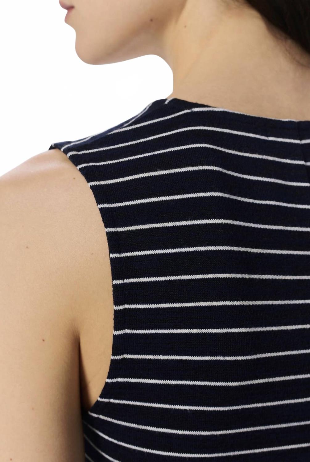 Blusa a rayas color azul marino