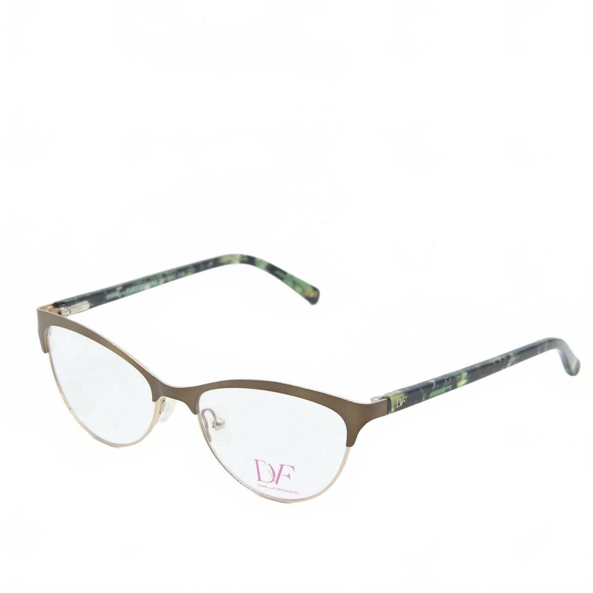 Montura para gafas unisex de montura tipo gato color verde