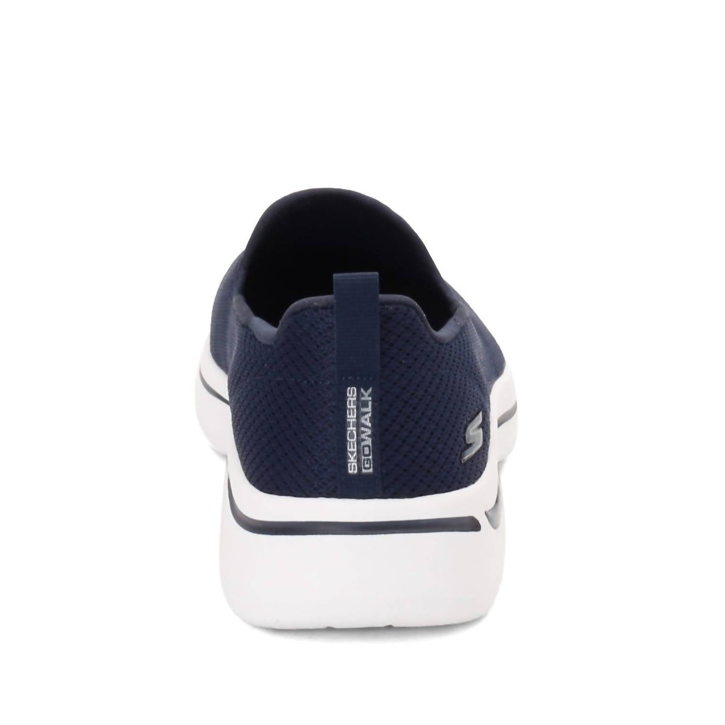 Tenis de mujer sin cordones color azul marino y blanco