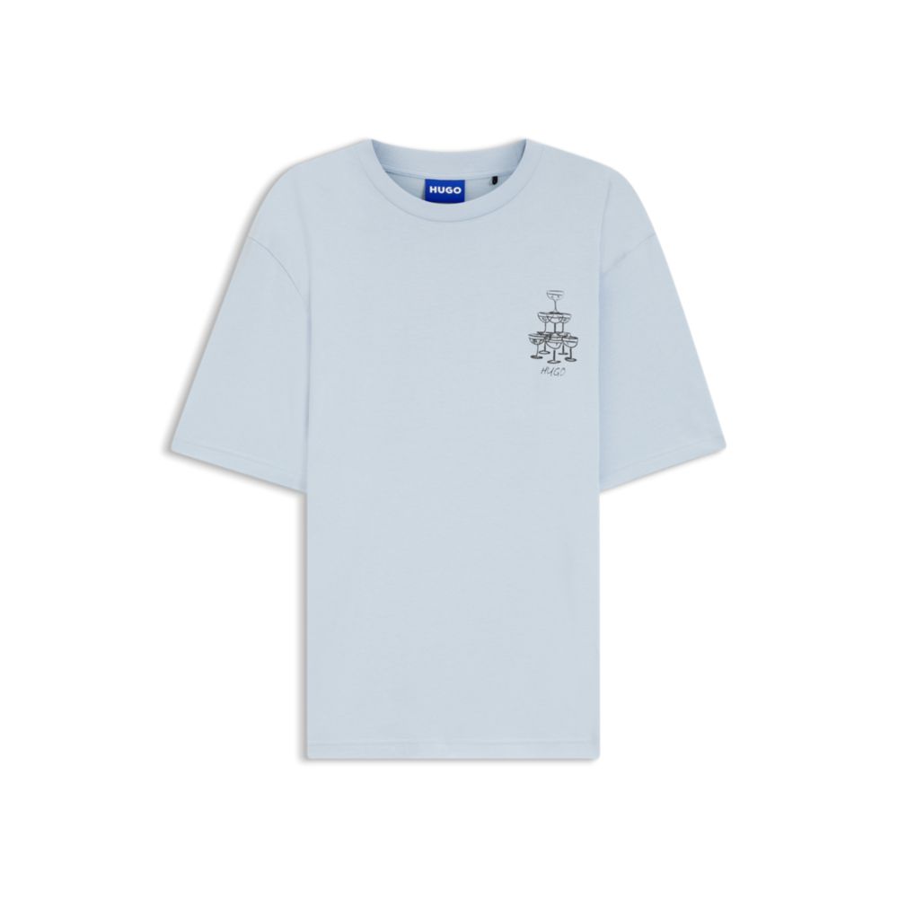 Camiseta de algodón con estampado
