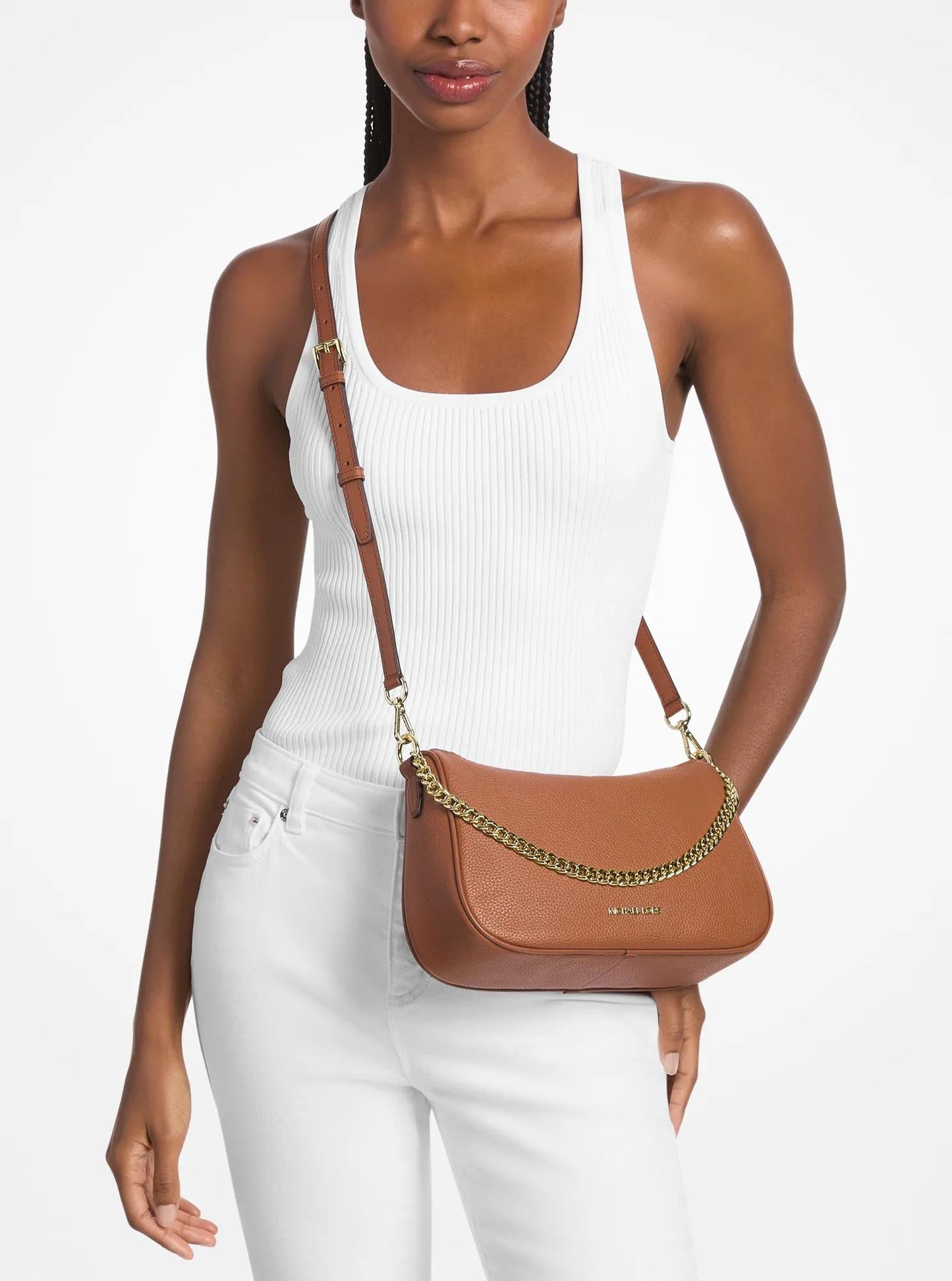 Bolso cruzado de cuero